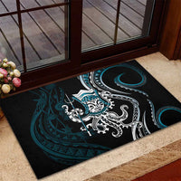 Turquoise Hawaii Kanaloa God Rubber Doormat Hawaiian Octopus LT14 - Polynesian Pride