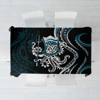 Turquoise Hawaii Kanaloa God Tablecloth Hawaiian Octopus LT14 Turquoise - Polynesian Pride