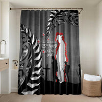 New Zealand ANZAC Day Bathroom Set 25th April Silver Fern With Poppy - Polynesian Pride