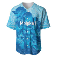 Aloha Hawaii Molokai Island Baseball Jersey Hibiscus Tribal Honu Hawaiian Tattoo