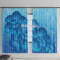 Aloha Hawaii Molokai Island Window Curtain Hibiscus Tribal Honu Hawaiian Tattoo
