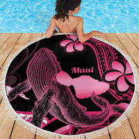 Aloha Hawaii Maui Beach Blanket Valley Isle Humpback Whale Black LT14 - Polynesian Pride