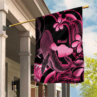 Aloha Hawaii Maui Garden Flag Valley Isle Humpback Whale Black LT14 House Flag Black - Polynesian Pride