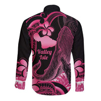 Aloha Hawaii Maui Long Sleeve Button Shirt Valley Isle Humpback Whale Black LT14 - Polynesian Pride