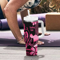 Aloha Hawaii Maui Tumbler With Handle Valley Isle Humpback Whale Black LT14 - Polynesian Pride