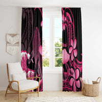 Aloha Hawaii Maui Window Curtain Valley Isle Humpback Whale Black LT14 - Polynesian Pride