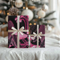 Aloha Hawaii Maui Wrapping Paper Valley Isle Humpback Whale Black LT14 - Polynesian Pride