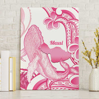 Aloha Hawaii Maui Canvas Wall Art Valley Isle Humpback Whale White LT14 Without Frame White - Polynesian Pride