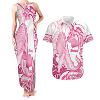 Aloha Hawaii Maui Couples Matching Tank Maxi Dress and Hawaiian Shirt Valley Isle Humpback Whale White LT14 White - Polynesian Pride