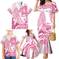 Aloha Hawaii Maui Family Matching Mermaid Dress and Hawaiian Shirt Valley Isle Humpback Whale White