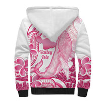 Aloha Hawaii Maui Sherpa Hoodie Valley Isle Humpback Whale White LT14 - Polynesian Pride
