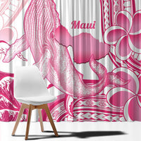 Aloha Hawaii Maui Window Curtain Valley Isle Humpback Whale White LT14 - Polynesian Pride