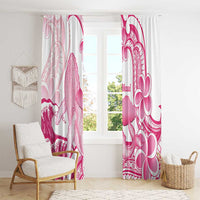 Aloha Hawaii Maui Window Curtain Valley Isle Humpback Whale White LT14 - Polynesian Pride