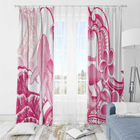 Aloha Hawaii Maui Window Curtain Valley Isle Humpback Whale White LT14 - Polynesian Pride
