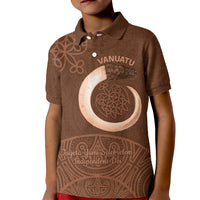 Vanuatu Indipendens Dei Kid Polo Shirt Yumi 44th Sand Drawing Turtle Mix Lapita