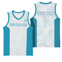 Custom New Zealand Silver Fern Football Basketball Jersey Come On All White - Polynesian Pride