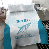 Custom New Zealand Silver Fern Football Bedding Set Come On All White