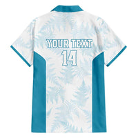 Custom New Zealand Silver Fern Football Family Matching Off Shoulder Maxi Dress and Hawaiian Shirt Come On All White