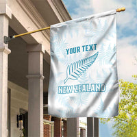 Custom New Zealand Silver Fern Football Garden Flag Come On All White
