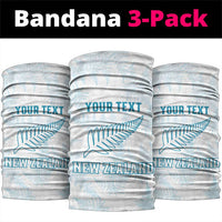 Custom New Zealand Silver Fern Football Neck Gaiter Come On All White - Polynesian Pride