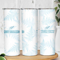 Custom New Zealand Silver Fern Football Skinny Tumbler Come On All White