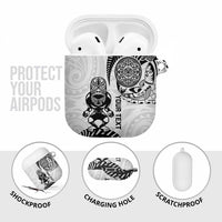 Custom Aotearoa Football AirPods Case NZ Maori Tiki Go Champions - Polynesian Pride