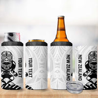 Custom Aotearoa Football 4 in 1 Can Cooler Tumbler NZ Maori Tiki Go Champions