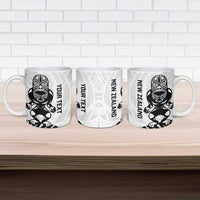 Custom Aotearoa Football Ceramic Mug NZ Maori Tiki Go Champions - Polynesian Pride