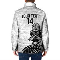 Custom Aotearoa Football Padded Jacket NZ Maori Tiki Go Champions - Polynesian Pride
