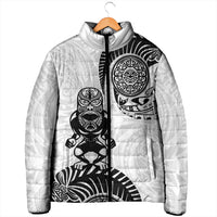 Custom Aotearoa Football Padded Jacket NZ Maori Tiki Go Champions - Polynesian Pride