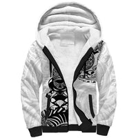 Custom Aotearoa Football Sherpa Hoodie NZ Maori Tiki Go Champions