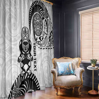 Custom Aotearoa Football Window Curtain NZ Maori Tiki Go Champions