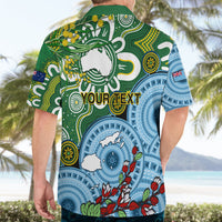 Personalised Australia And Fiji Hawaiian Shirt Aboriginal Mix Fijian Tapa Unique Style LT14 - Polynesian Pride
