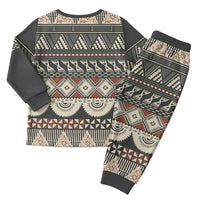 Vintage Bula Fiji Masi Christmas Pajama Set Fijian Tapa Cloth - Polynesian Pride