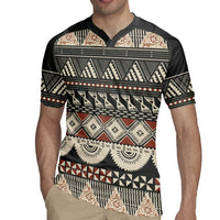 Vintage Bula Fiji Masi Rugby Jersey Fijian Tapa Cloth - Polynesian Pride