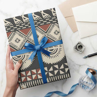 Vintage Bula Fiji Masi Wrapping Paper Fijian Tapa Cloth LT14 - Polynesian Pride