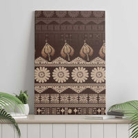 Bula Fiji Iri ni Meke Canvas Wall Art Kuvui Fijian Masi - Polynesian Pride
