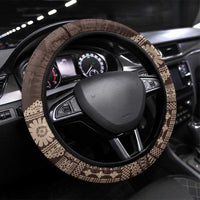 Bula Fiji Iri ni Meke Steering Wheel Cover Kuvui Fijian Masi - Polynesian Pride