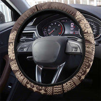 Bula Fiji Iri ni Meke Steering Wheel Cover Kuvui Fijian Masi - Polynesian Pride