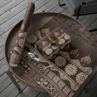 Bula Fiji Iri ni Meke Wrapping Paper Kuvui Fijian Masi LT14 - Polynesian Pride
