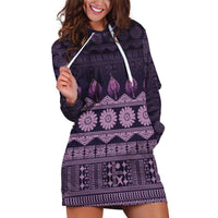 Bula Fiji Iri ni Meke Hoodie Dress Lokaloka Fijian Masi - Polynesian Pride