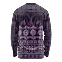 Bula Fiji Iri ni Meke Long Sleeve Shirt Lokaloka Fijian Masi - Polynesian Pride