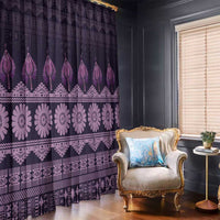 Bula Fiji Iri ni Meke Window Curtain Lokaloka Fijian Masi - Polynesian Pride