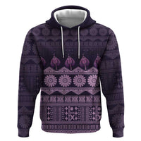 Bula Fiji Iri ni Meke Zip Hoodie Lokaloka Fijian Masi - Polynesian Pride