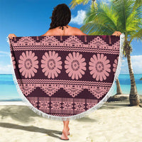 Bula Fiji Iri ni Meke Beach Blanket Piqi Fijian Masi - Polynesian Pride