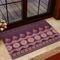 Bula Fiji Iri ni Meke Rubber Doormat Piqi Fijian Masi - Polynesian Pride