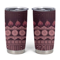 Bula Fiji Iri ni Meke Tumbler Cup Piqi Fijian Masi - Polynesian Pride