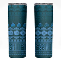 Bula Fiji Iri ni Meke Skinny Tumbler Karakarawa Fijian Masi - Polynesian Pride