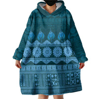 Bula Fiji Iri ni Meke Wearable Blanket Hoodie Karakarawa Fijian Masi - Polynesian Pride