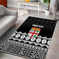 Fiji Tapa Rugby Custom Area Rug Go Fijiana - Polynesian Pride
